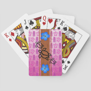 Baraja De Cartas Tabla hawaiana retra de Honu