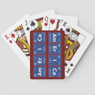 Baraja De Cartas tabla periódica de AMERICA