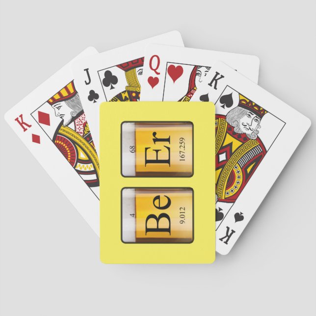 Baraja De Cartas Tabla periódica: Ser Er (Reverso)