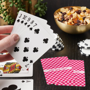 Baraja De Cartas Tablero de control clásico de combinación rosa de 