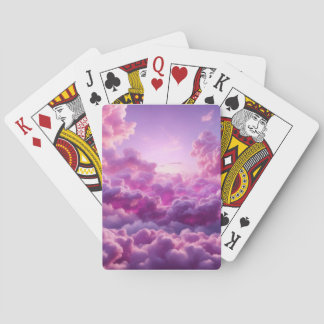 Baraja De Cartas Tablero de dardos de nube púrpura