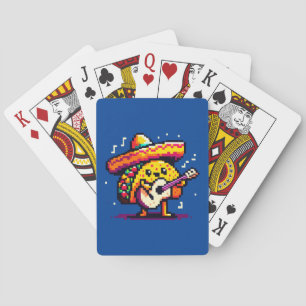 Baraja De Cartas Taco musical: Diversión de la Fiesta de 8 bits