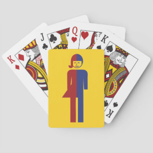 Baraja De Cartas ⚠ tailandés del Rótulo del ⚠ del retrete del