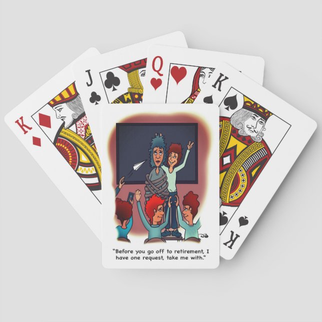 Baraja De Cartas Take Me With Retirement (Reverso)