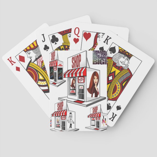 Baraja De Cartas Tales de juego cosmetólogo estero (Reverso)