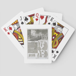 Baraja De Cartas Taller de sastre y patrones, del Encycl
