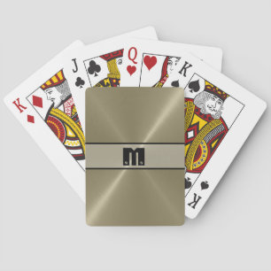 Baraja De Cartas Tan brillante acero inoxidable Metalizado 5