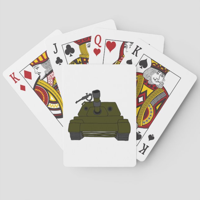 Baraja De Cartas Tanque militar (Reverso)