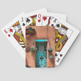 Baraja De Cartas Taos Adobe Blue Door Nuevo México