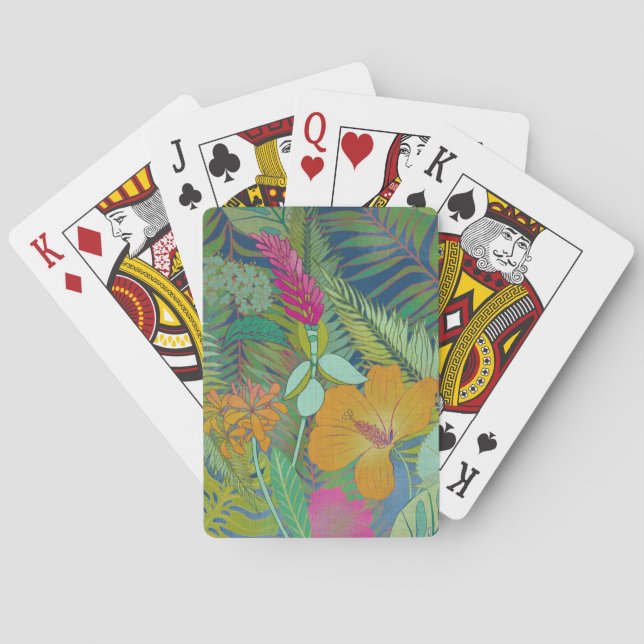 Baraja De Cartas Tapicería tropical II (Reverso)