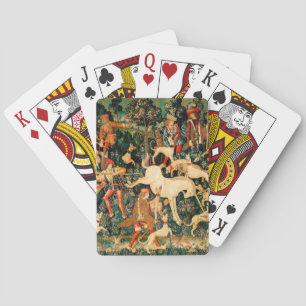 Baraja De Cartas Tapices Medievales Clásicos del Unicornio Defiende