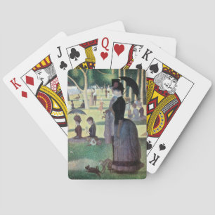 Baraja De Cartas Tarde de domingo en la isla La Grande Jatte de Seu