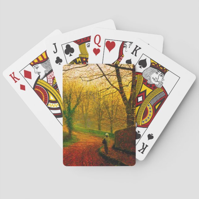 Baraja De Cartas Tarde de noviembre Stapleton Park Grimshaw (Reverso)