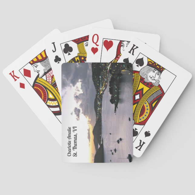 Baraja De Cartas Tarde en Charlotte Amalie, St Thomas VI (Reverso)
