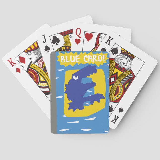 Baraja De Cartas ¡Tarjeta azul (falsa)! (Reverso)