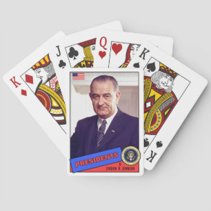 Baraja De Cartas Tarjeta de béisbol de Lyndon B. Johnson