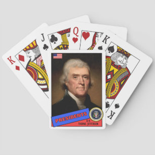 Baraja De Cartas Tarjeta de béisbol de Thomas Jefferson
