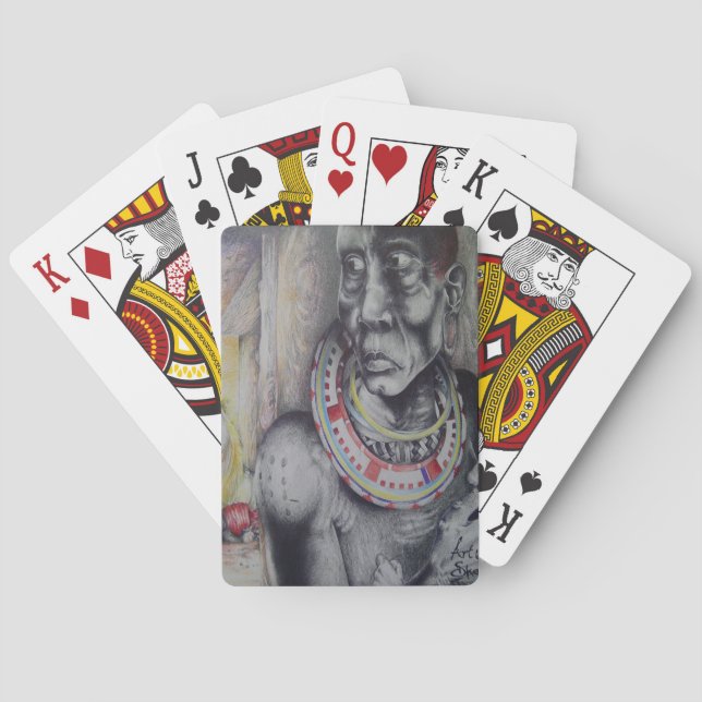 Baraja De Cartas Tarjeta de bicicleta personalizada para masai (Reverso)