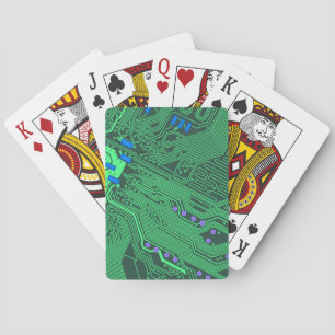 Baraja De Cartas Tarjeta de circuito verde