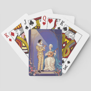 Baraja De Cartas Tarjeta de cumpleaños elegante de la época del Ren