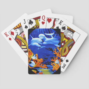 Baraja De Cartas Tarjeta de delfines