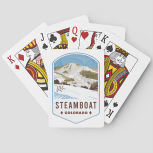 Baraja De Cartas Tarjeta de esquí de Steamboat Colorado
