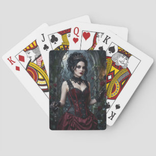 Baraja De Cartas Tarjeta de Felicitación de la Reina de Corazones G