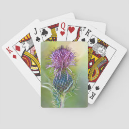 Baraja De Cartas Tarjeta de flor de silbido