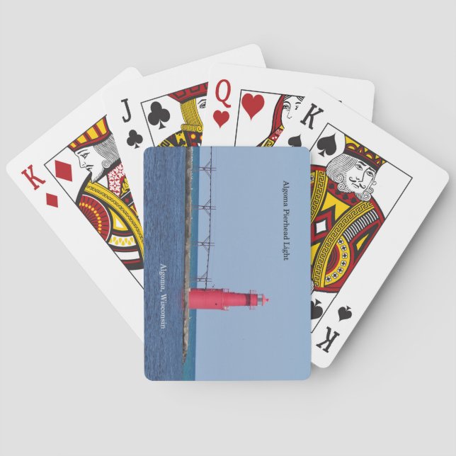 Baraja De Cartas Tarjeta de juego Algoma Pierhead Light (Reverso)