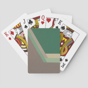Baraja De Cartas Tarjeta de juego ART DECO (menta/gris)