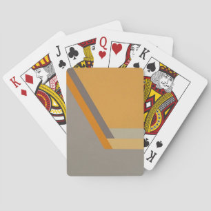 Baraja De Cartas Tarjeta de juego ART DECO (tangerina/gris)