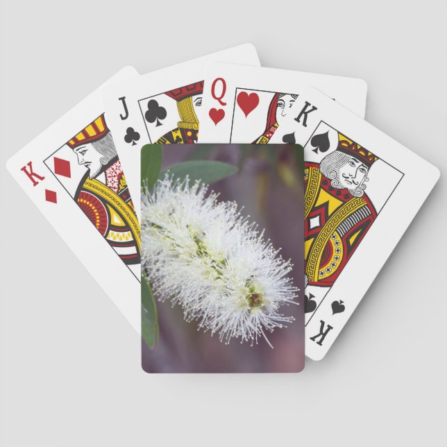 Baraja De Cartas Tarjeta de juego con foto de planta (Reverso)