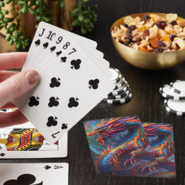 Baraja De Cartas Tarjeta de juego de dragón colorida