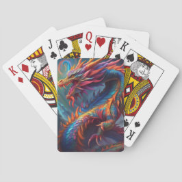 Baraja De Cartas Tarjeta de juego de dragón colorida