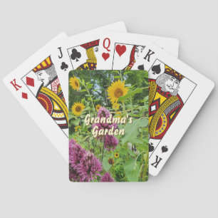 Baraja De Cartas Tarjeta de juego de flores silvestres