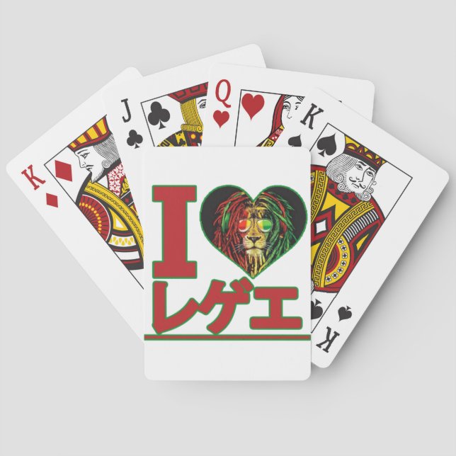 Baraja De Cartas Tarjeta de juego de reggae japonesa (Reverso)