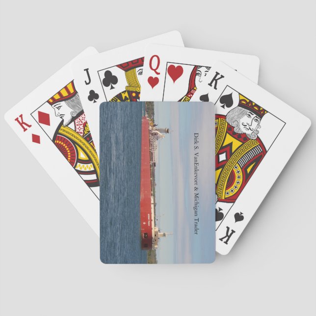 Baraja De Cartas Tarjeta de juego Dirk S. VanEnkevort & Michigan Tr (Reverso)