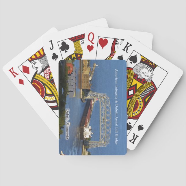Baraja De Cartas Tarjeta de juego Duluth de American Integrity (Reverso)