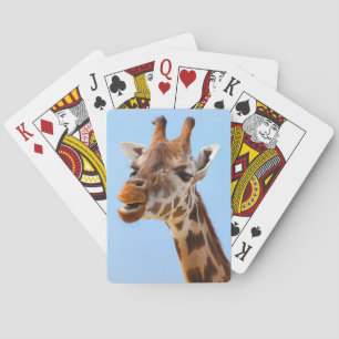 Baraja De Cartas Tarjeta de juego Giraffe Portrait