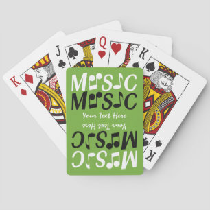 Baraja De Cartas Tarjeta de juego MUSIC personalizado