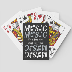 Baraja De Cartas Tarjeta de juego MUSIC personalizado