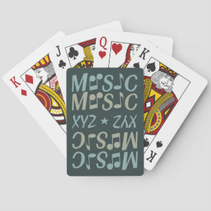 Baraja De Cartas Tarjeta de juego MUSIC personalizado