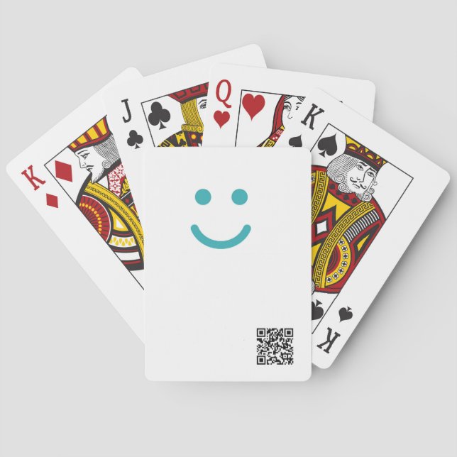 Baraja De Cartas Tarjeta de juego QR (Reverso)