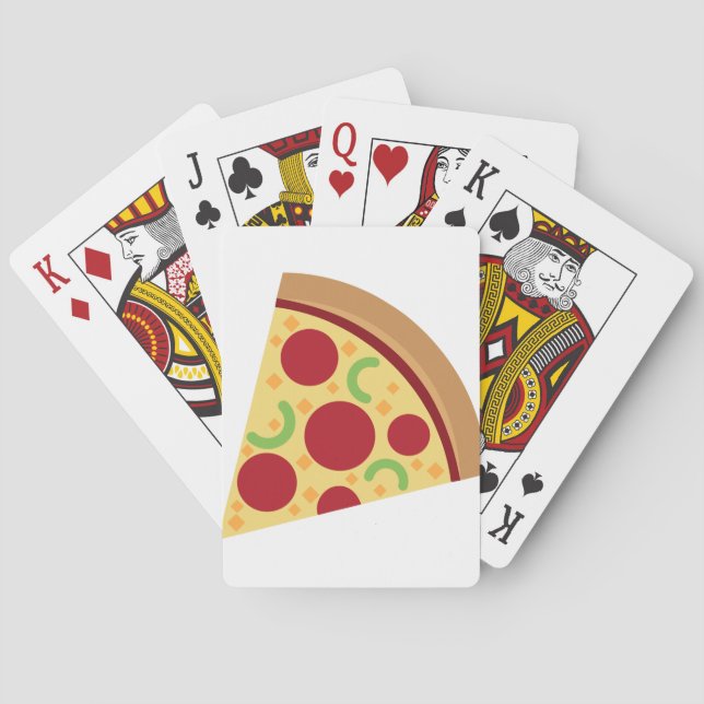 Baraja De Cartas Tarjeta de la pizza (Reverso)
