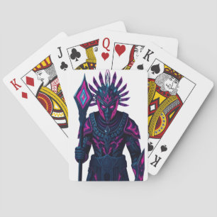 Baraja De Cartas Tarjeta de póquer Cyber Warrier