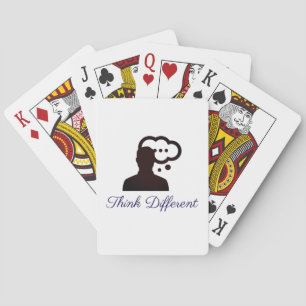 Baraja De Cartas Tarjeta de póquer premium con cita elegante Piensa
