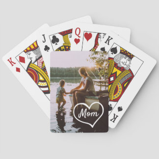 Baraja De Cartas Tarjeta de regalo personalizada con foto de famili
