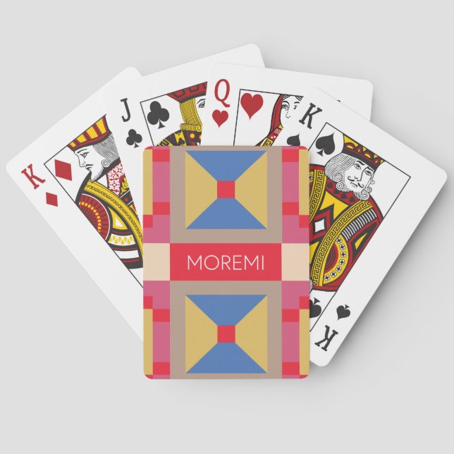 Baraja De Cartas Tarjeta de reproducción clásica Moremi (Reverso)