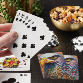 Baraja De Cartas Tarjeta de reproducción de águila mosaica