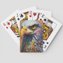 Baraja De Cartas Tarjeta de reproducción de águila mosaica